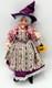 Dolls House Miniature 112 Artisan Purple Lady Witch Doll Full Poseable