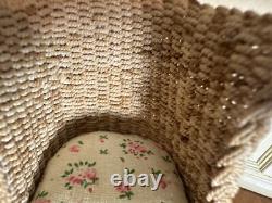 Dolls house miniature 112 ARTISAN rattan sofa + chairs set