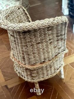Dolls house miniature 112 ARTISAN rattan sofa + chairs set