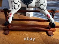 Dolls house miniature 112 ARTISAN rocking horse by D BROGDEN nursery / toys