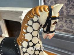 Dolls house miniature 112 ARTISAN rocking horse by D BROGDEN nursery / toys