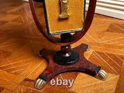 Dolls house miniature 112 ARTISAN sewing / chess table by K MCNICHOLL 1999