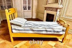 Dolls house miniature 112 ARTISAN single bed + mattress by IAN HOLORAN