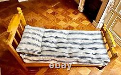 Dolls house miniature 112 ARTISAN single bed + mattress by IAN HOLORAN