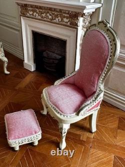 Dolls house miniature 112 ARTISAN sofa settee chair set