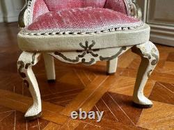 Dolls house miniature 112 ARTISAN sofa settee chair set