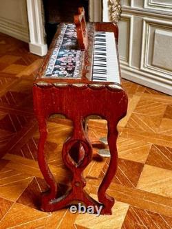 Dolls house miniature 112 ARTISAN spinet / piano by BRIAN MASTERS