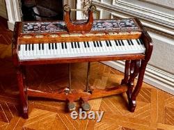 Dolls house miniature 112 ARTISAN spinet / piano by BRIAN MASTERS