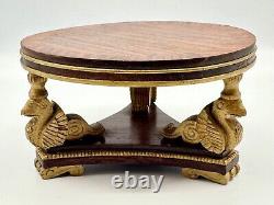 Dolls house miniature 112 ARTISAN stunning Griffin leg round table