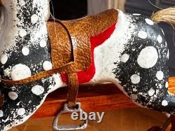 Dolls house miniature 112 ARTISAN superb rocking horse nursery, toys