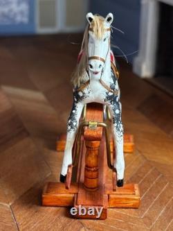 Dolls house miniature 112 ARTISAN superb rocking horse nursery, toys