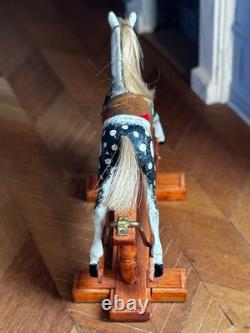 Dolls house miniature 112 ARTISAN superb rocking horse nursery, toys