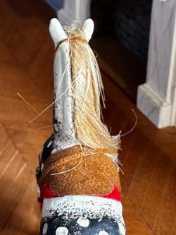 Dolls house miniature 112 ARTISAN superb rocking horse nursery, toys