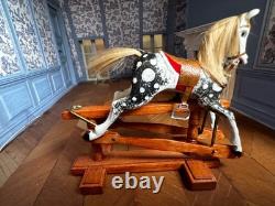 Dolls house miniature 112 ARTISAN superb rocking horse nursery, toys