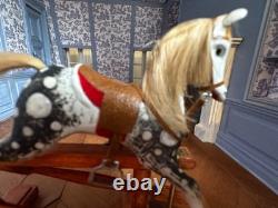Dolls house miniature 112 ARTISAN superb rocking horse nursery, toys