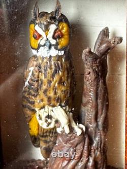 Dolls house miniature 112 ARTISAN taxidermy owl by ALEX CURTIS
