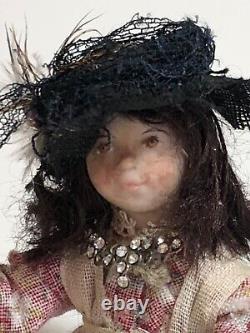 Dolls house miniature 112 ARTISAN urchin waif girl doll by JILL BENNETT