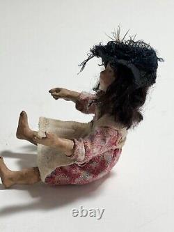 Dolls house miniature 112 ARTISAN urchin waif girl doll by JILL BENNETT