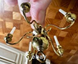 Dolls house miniature 112 ARTISAN vintage 5-arm chandelier by ALEC ROTHWELL