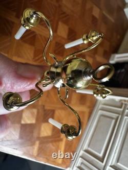 Dolls house miniature 112 ARTISAN vintage 5-arm chandelier by ALEC ROTHWELL