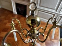 Dolls house miniature 112 ARTISAN vintage 5-arm chandelier by ALEC ROTHWELL