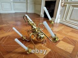 Dolls house miniature 112 ARTISAN vintage 5-arm chandelier by ALEC ROTHWELL