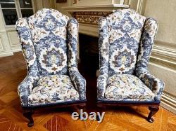 Dolls house miniature 112 ARTISAN vintage armchairs x 2 by BARRY NORBURY 1989