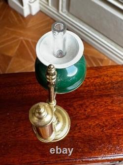 Dolls house miniature 112 ARTISAN vintage brass oil lamp by ALEC ROTHWELL