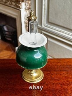 Dolls house miniature 112 ARTISAN vintage brass oil lamp by ALEC ROTHWELL
