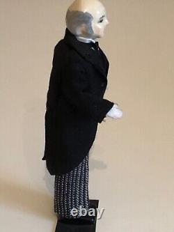 Dolls house miniature 112 ARTISAN vintage butler doll by JUDITH CIPKIN