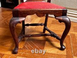 Dolls house miniature 112 ARTISAN vintage chair by M A CHANDLER 1984