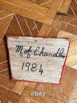 Dolls house miniature 112 ARTISAN vintage chair by M A CHANDLER 1984