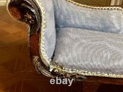 Dolls house miniature 112 ARTISAN vintage chaise longue by JOAN INCE 1986
