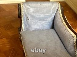 Dolls house miniature 112 ARTISAN vintage chaise longue by JOAN INCE 1986
