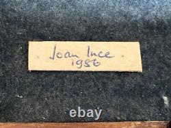 Dolls house miniature 112 ARTISAN vintage chaise longue by JOAN INCE 1986