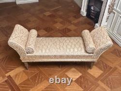 Dolls house miniature 112 ARTISAN vintage chaise longue by LYNTEL