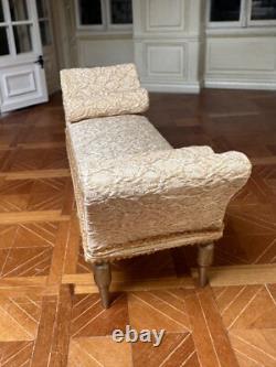 Dolls house miniature 112 ARTISAN vintage chaise longue by LYNTEL