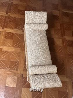 Dolls house miniature 112 ARTISAN vintage chaise longue by LYNTEL