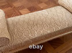 Dolls house miniature 112 ARTISAN vintage chaise longue by LYNTEL