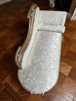 Dolls house miniature 112 ARTISAN vintage chaise longue by LYNTEL 1993