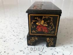 Dolls house miniature 112 ARTISAN vintage chest by JUDITH DUNGER