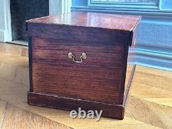 Dolls house miniature 112 ARTISAN vintage chest trunk by JOHN WILSON FINN