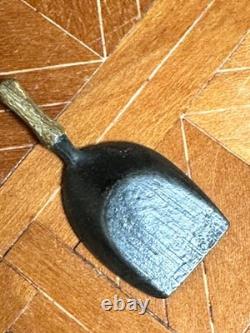 Dolls house miniature 112 ARTISAN vintage copper coal scuttle + shovel