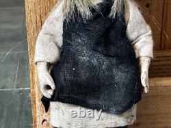 Dolls house miniature 112 ARTISAN vintage girl urchin doll by JILL BENNETT