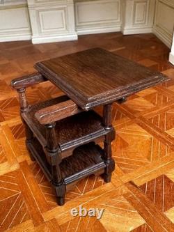 Dolls house miniature 112 ARTISAN vintage metamorphic table / chair