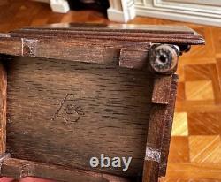 Dolls house miniature 112 ARTISAN vintage metamorphic table / chair
