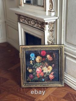Dolls house miniature 112 ARTISAN vintage original oil painting