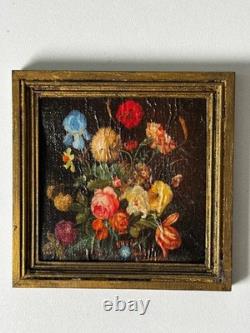 Dolls house miniature 112 ARTISAN vintage original oil painting