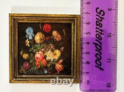 Dolls house miniature 112 ARTISAN vintage original oil painting