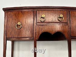 Dolls house miniature 112 ARTISAN vintage sideboard by DENNIS JENVEY 1986